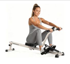 FEIERDUN Hydraulic Rowing Machine for Home, Compact Adjustable Rower