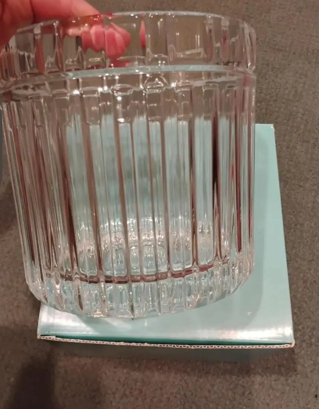 Tiffany & Co. Atlas Crystal 🍾 or 🧊 Bucket + Silver Tong
