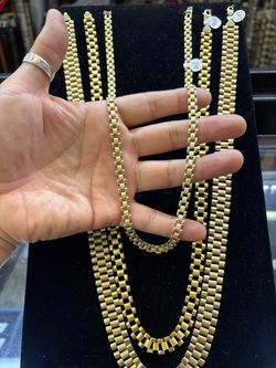 10 k Rolex chain 24” 6mm 16g