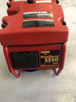 Generac Briggs & Stratton Wheelhouse 5550 (ONLY STARTED NEVER USED)