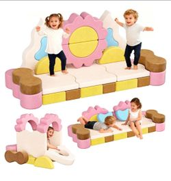 New 23Pcs Modular Kids Play Couch, Toddler Couch with Convertible and Multifunctional Foam for Inspiring Child Creativity, Kids Couch for Playroom Bed
