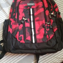 Eastport Black Y Red Backpack