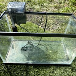 10 Gallon Fish Tank With Fluval Filter 