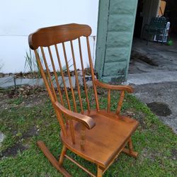 Solid Wood Sturdy Adult Rocking Chair