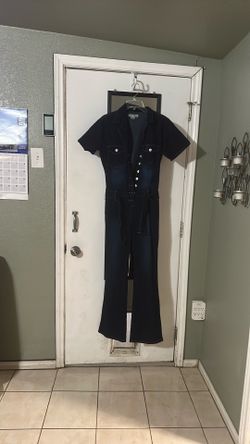 Jean jumpsuit size L, fits M too