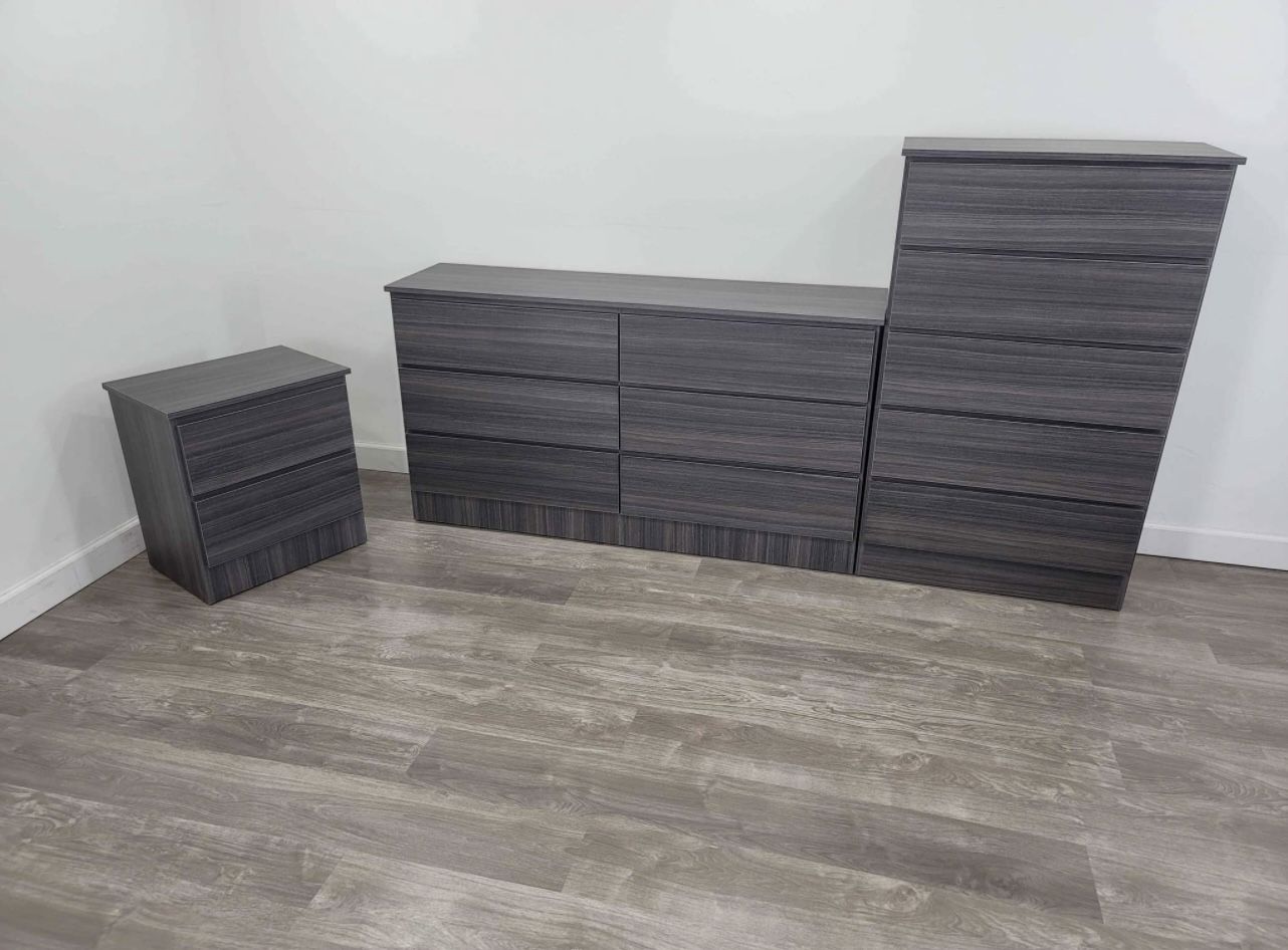 Dresser , Chest And 1 Nightstand - Cómoda, Gavetero Y 1 Mesita De Noche 