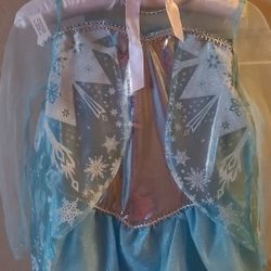 Frozen Elsa costume and wig 3T-4T