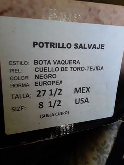 BOTAS POTRILLO SALVAJE MEXICANAS