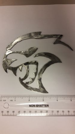 5in dodge metal hellcat emblem