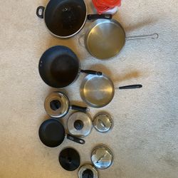 Assorted Used Cooking Pans
