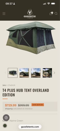 GAZELLE T4 PLUS HUB TENT OVERLAND ED