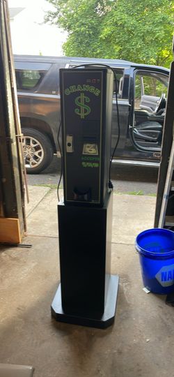Coin machine w/podium
