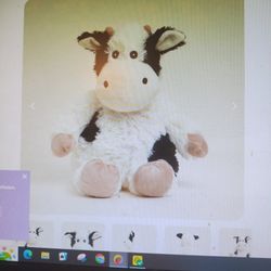 Warmies Cow, Microwaveable, Chillable, NEW