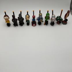 Collectible Character Figurine Pipes – Mixed Lot