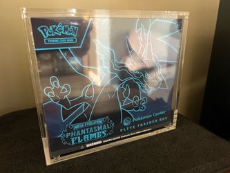 Pokemon TCG Phantasmal Flames Pokemon Center ETB Sealed W/ Acrylic Case