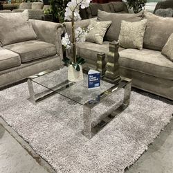 Beautiful Hollywood silver Sofa Set