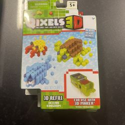 Qixels 3D 300 Cubes Ocean Kingdom Refill Kit New 