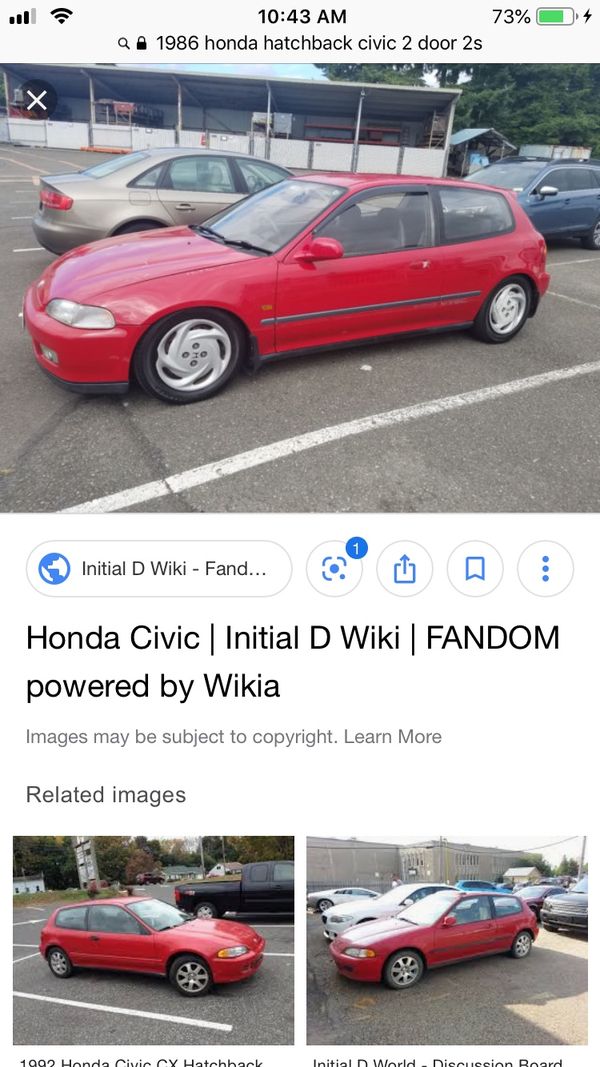 Honda Civic years model is 1986, 2 door It broke down will need to be