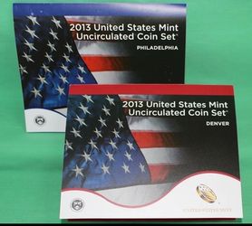2013 P&D U.S. Mint Uncirculated Set. 28 Coins OGP/ COA