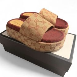 Gucci Platform Slides 