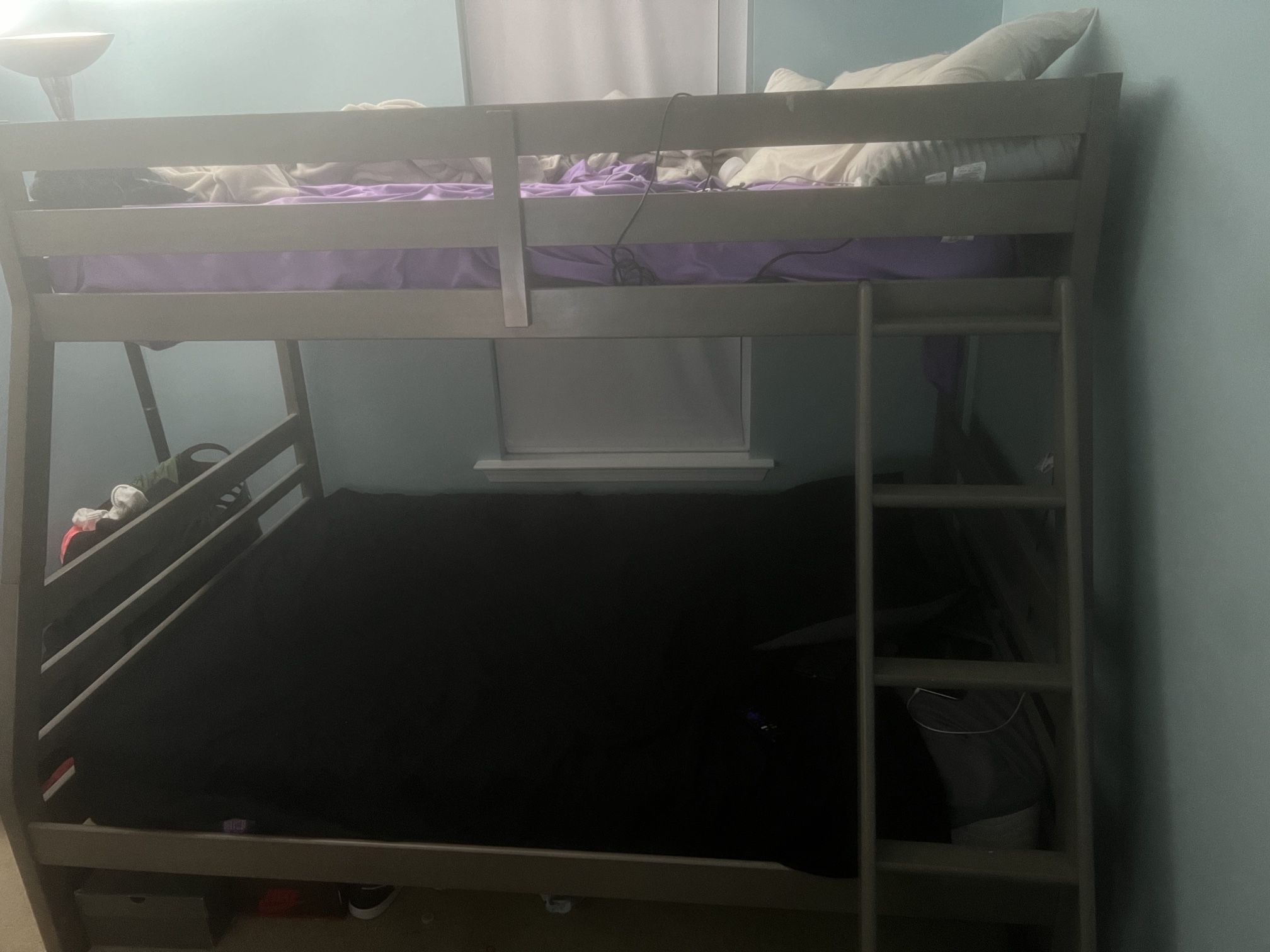 Twin Over Full Metal Bunkbeds Mattresses Included