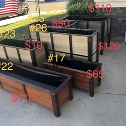 Planters Box and Pots Patio Deck