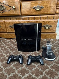 PlayStation 3 Fat PS3 Console + 2 Controllers + Cables