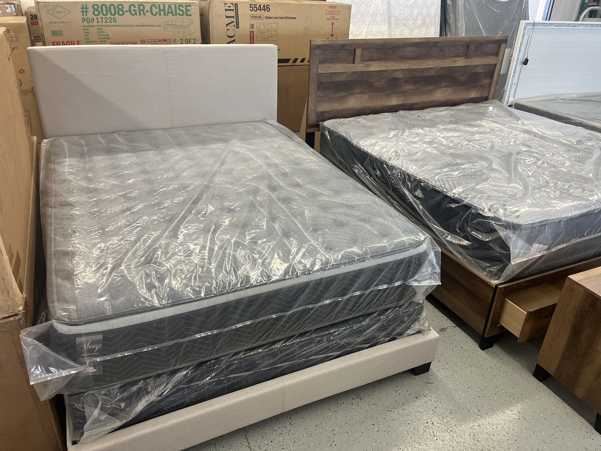 Furniture Mattress Bed Frame Box Spring 