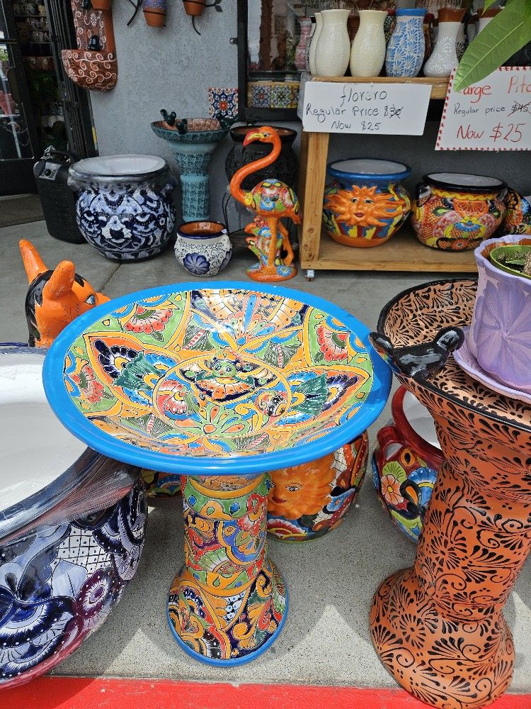 Talavera Birdbath ( Fountain) Etsy Casamxartesanalstore