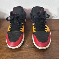 Air Jordan 1 Low Red Multicolor 