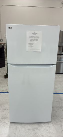Last White Fridge!🚨$539 Off MSRP 📉🏷️ LG 30” Wide 20 cu ft Top Freezer Fridge, EnergyStar