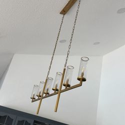 Six Lights Linear Chandelier
