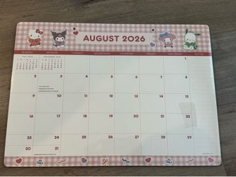 New Sanrio 17 months Desk Calendar