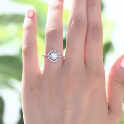 1.25 Halo Engagement Diamond Ring