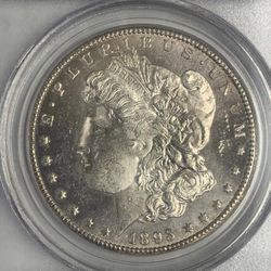 1893-CC Morgan Silver Dollar Uncirculated Carson City
