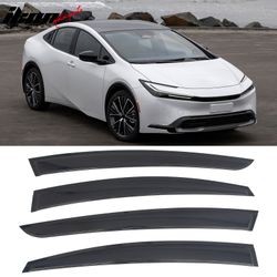 Fits 2023-2026 Toyota Prius & Prius Prime XW60 Tape-on Window Visors Vent Deflectors