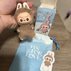 POP MART Labubu The Monsters Pin For Love Alphabet Plush Pendant - Ampersand &