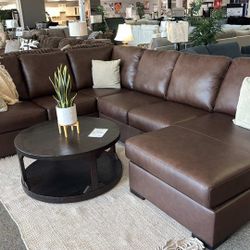 OM• $38 Initial • Brand New Mcdowlan Sectional With Chaise 
