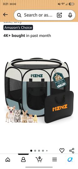 Portable small dog/cat playpen/crate under 10 pounds