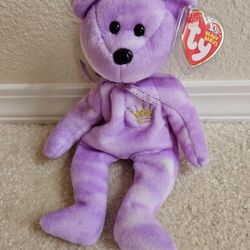 Yours Truly Beanie Babies  Ty Beanie Bears  Retired Beanie Babies  Collectable Beanie Babies. Purple Bear 