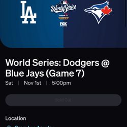COSM GAME 7 DODGER TICKETS