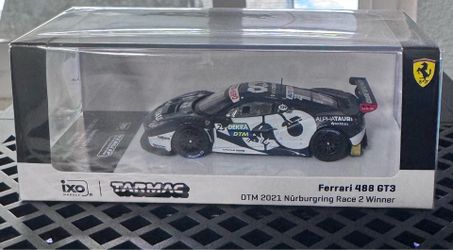 1:64 Tarmac Works Ferrari 488 GT3 DTM 2021 Nürburgring Race 2 Winner Alex Albon