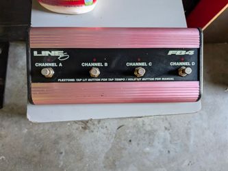LINE 6 FB4 Footswitch Controller Pedal - Works -Flextone 1, 2, HD, AX