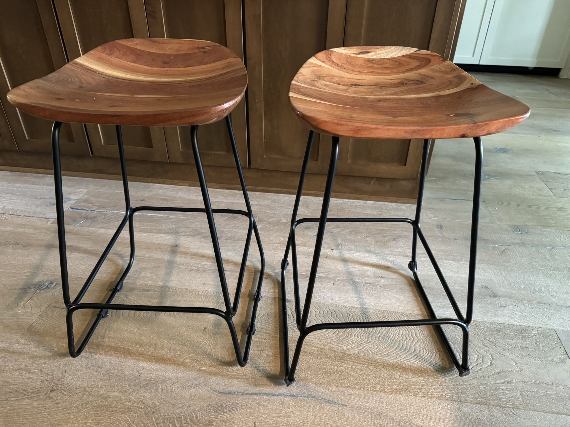 Set of Two Counter-height Stools