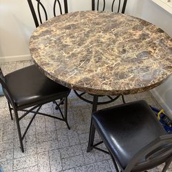 5 piece round table set