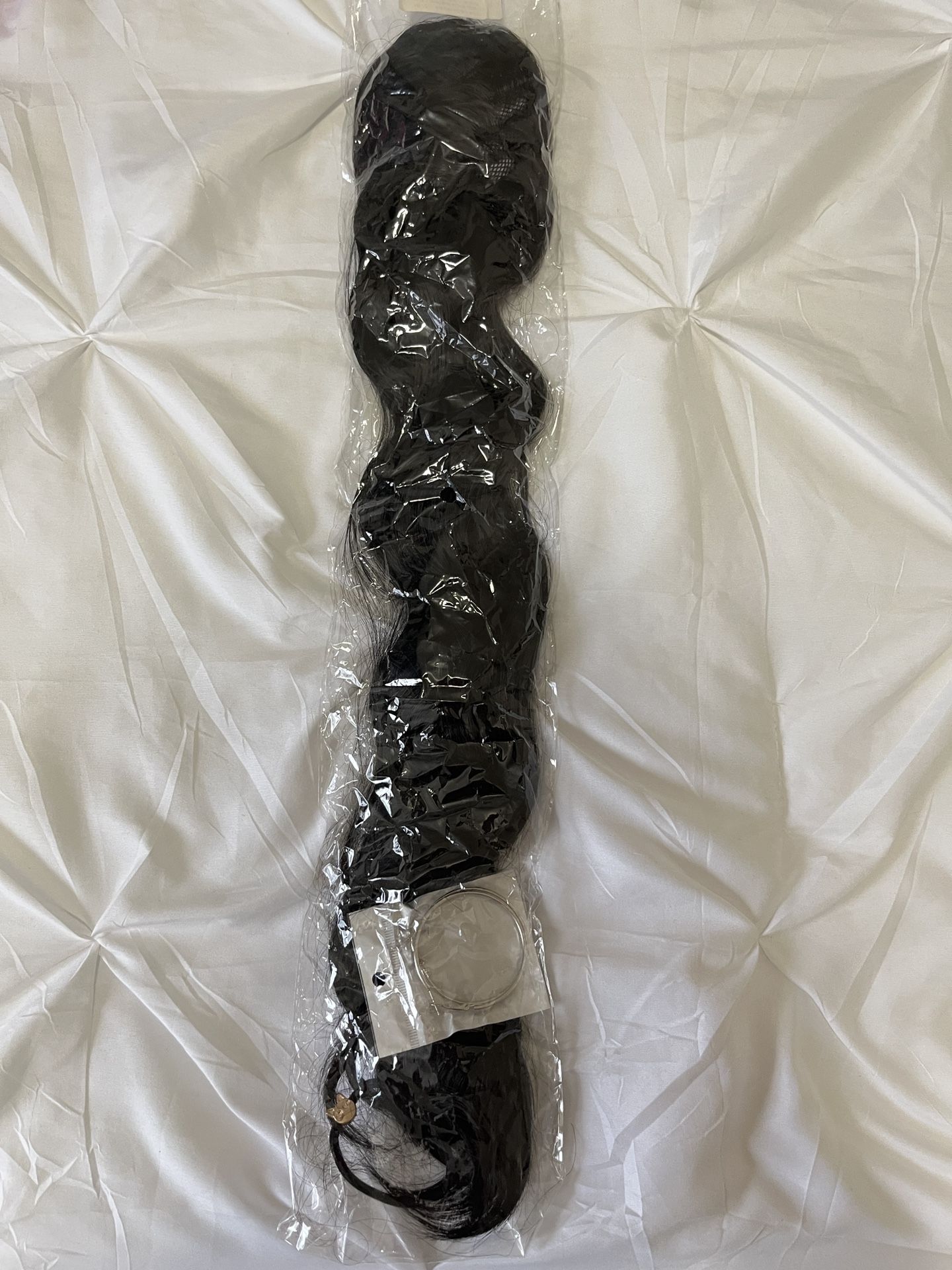 Long Black Ponytail/Braid Wig - 22” - Brand New - $8