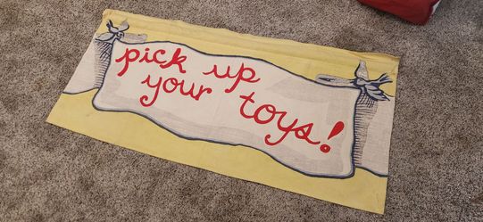 Pottery Barn Banner - Pick Up Your Toys