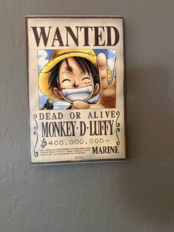 One Piece Monkey D. Luffy Wanted Poster Print