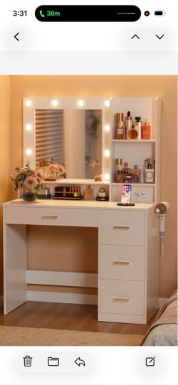 BRAND NEW! Makeup Vanity Desk with lights