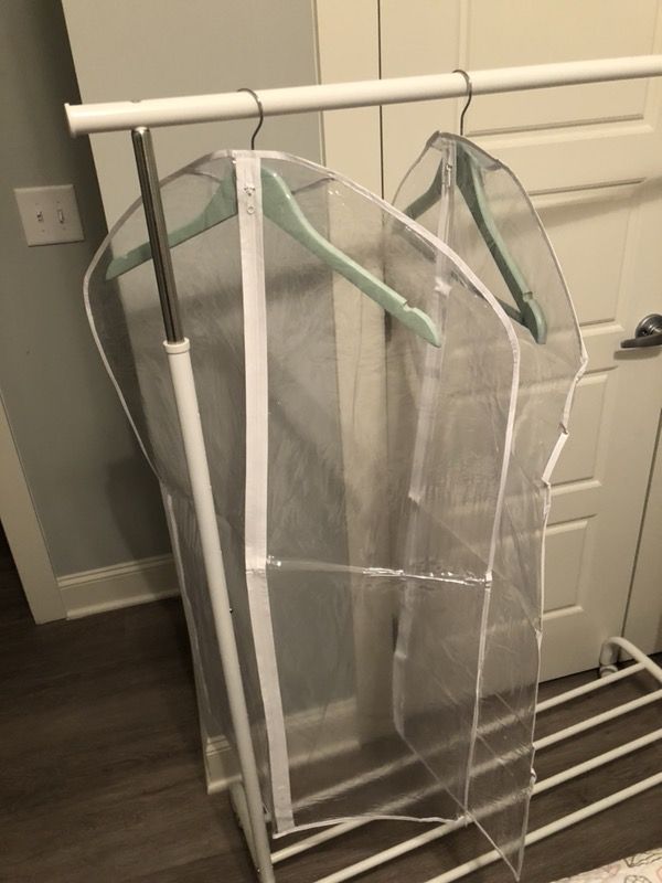 Vinyl zippered garment bags